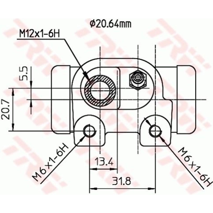 TRW Radbremszylinder BWF127 TRW Radbremszylinder BWF127