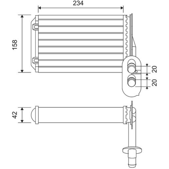 Valeo Wärmetauscher 812031 Valeo Wärmetauscher 812031