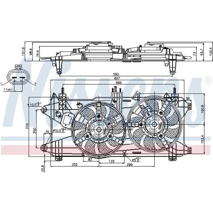Nissens Kühlerlüfter PKW 85689 Nissens Kühlerlüfter PKW 85689