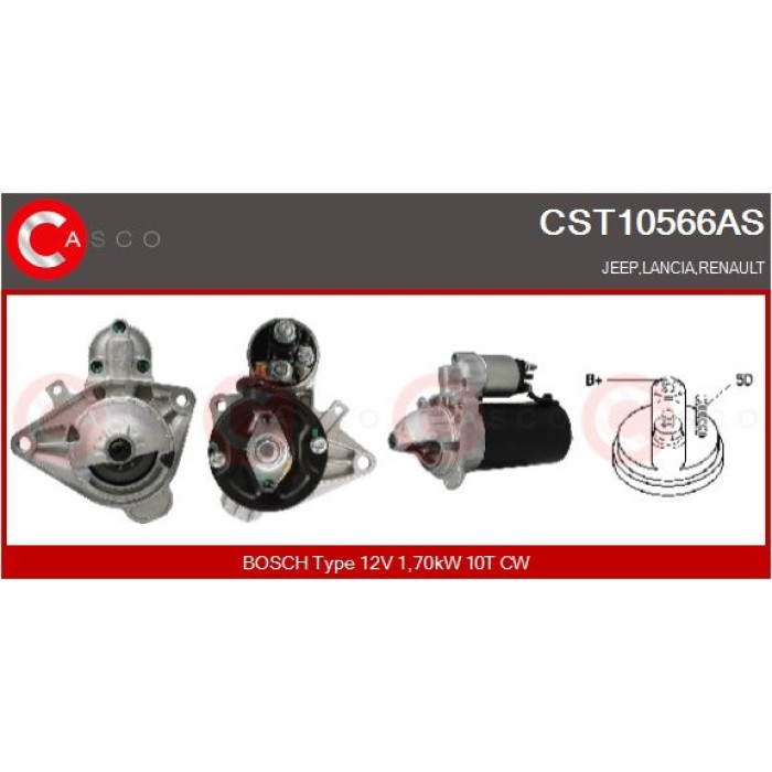 CASCO Anlasser CST10566AS CASCO Anlasser CST10566AS