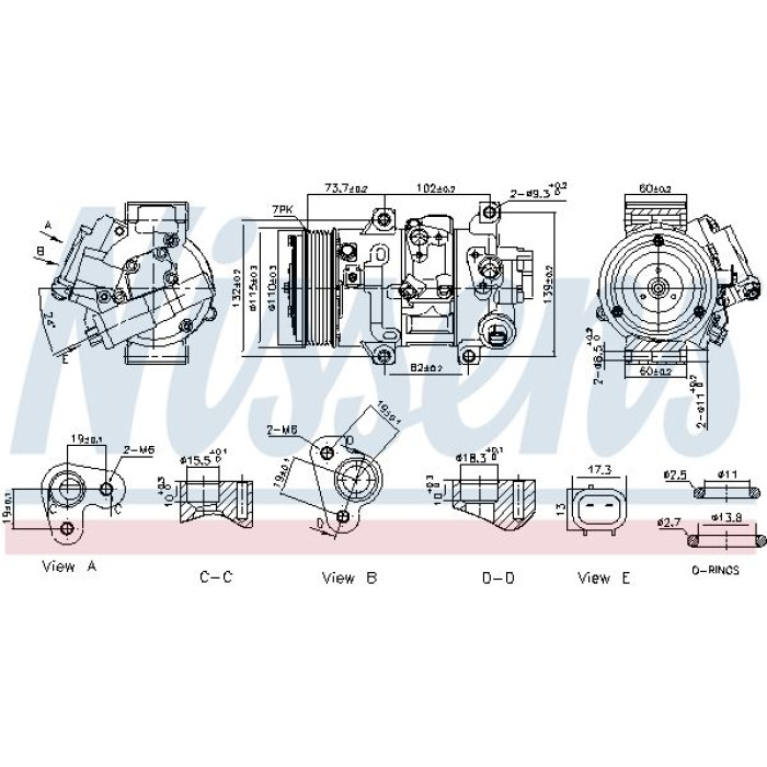 Nissens Klimakompressor PKW 891069 Nissens Klimakompressor PKW 891069