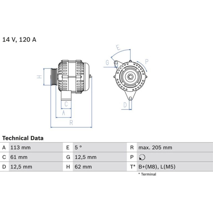 Bosch Lichtmaschine 0 986 049 530