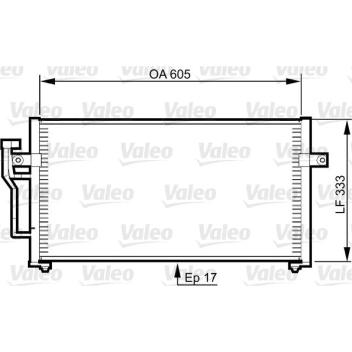 Valeo Klimakondensator 817789 Valeo Klimakondensator 817789