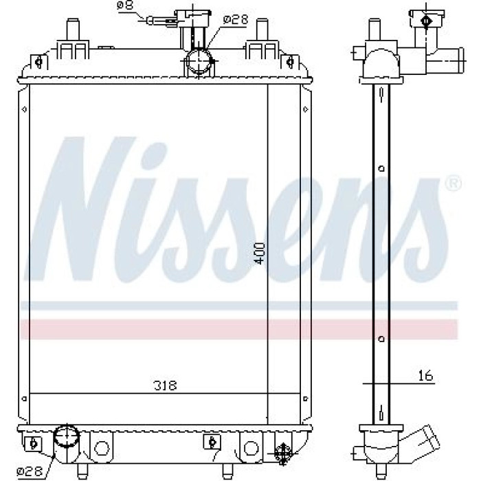 Nissens Wasserkühler PKW 617549 Nissens Wasserkühler PKW 617549