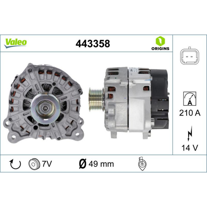 Valeo Lichtmaschine 443358 Valeo Lichtmaschine 443358
