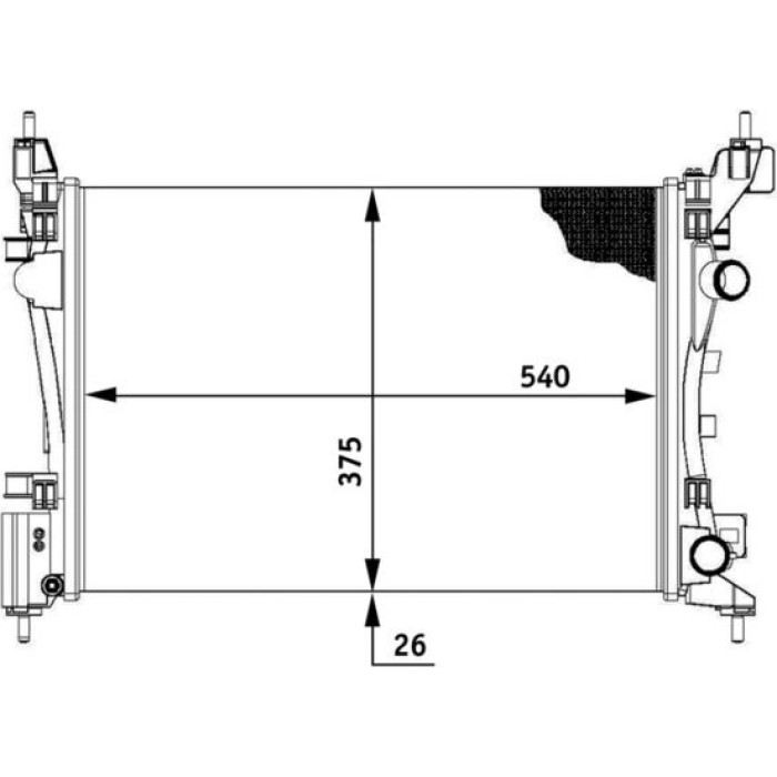 MAHLE Kühler, Motorkühlung CR 774 000P MAHLE Kühler, Motorkühlung CR 774 000P