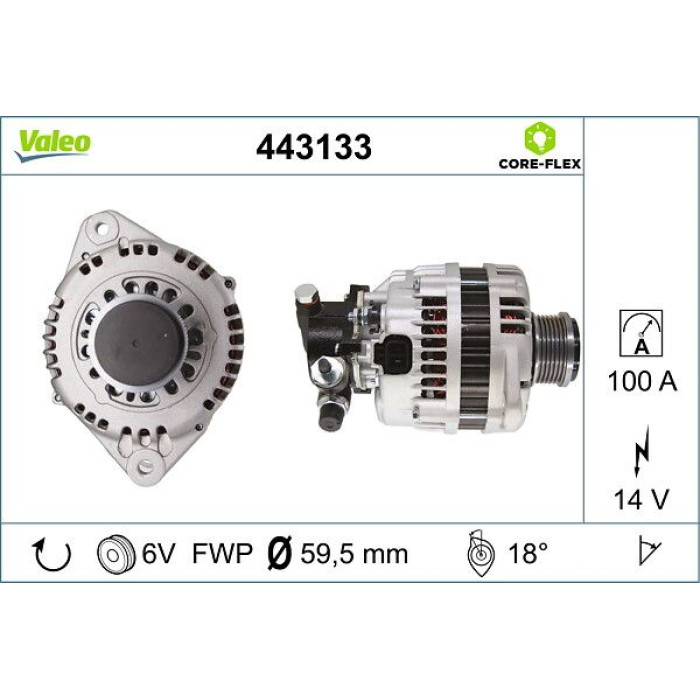 Valeo Lichtmaschine 443133 Valeo Lichtmaschine 443133