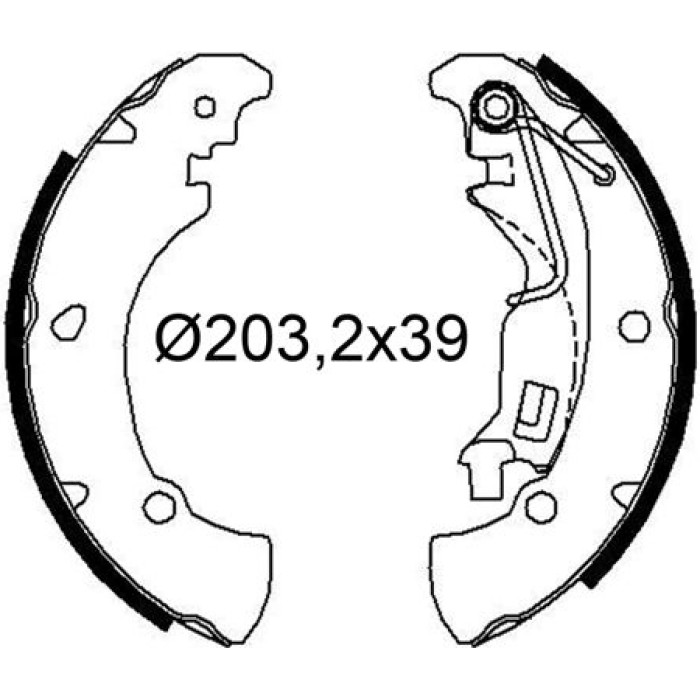 Valeo Bremsbacken 564250 Valeo Bremsbacken 564250