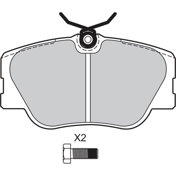Valeo Bremsbelagsatz 598315 Valeo Bremsbelagsatz 598315