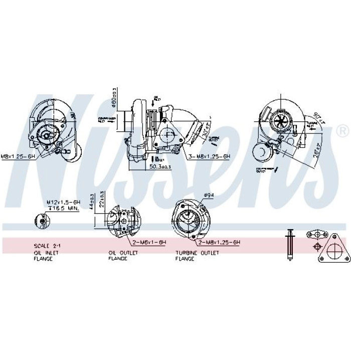 93058 Nissens Turbolader 93058 93058 Nissens Turbolader 93058
