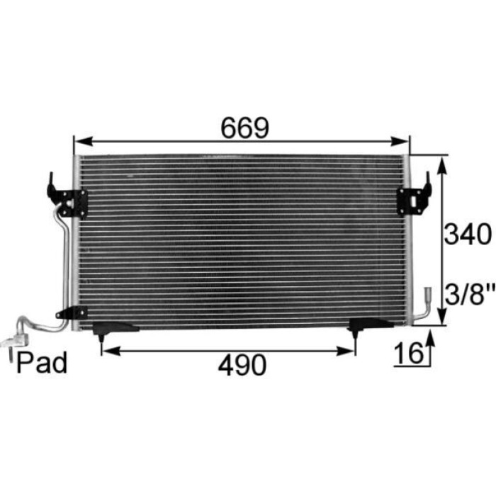 MAHLE Kondensator, Klimaanlage AC 206 000S MAHLE Kondensator, Klimaanlage AC 206 000S