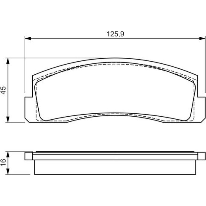 Bosch Bremsbelagsatz 0 986 494 543 Bosch Bremsbelagsatz 0 986 494 543