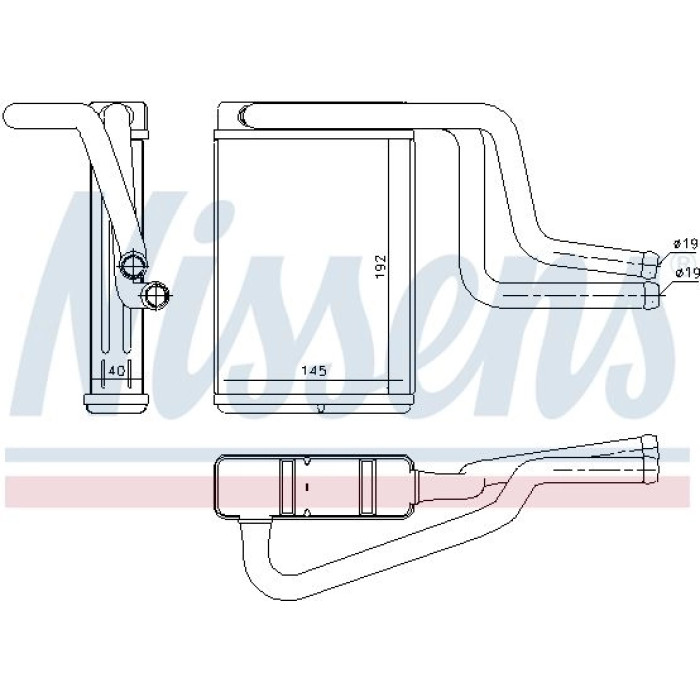 Nissens Heizungskühler PKW 71744 Nissens Heizungskühler PKW 71744