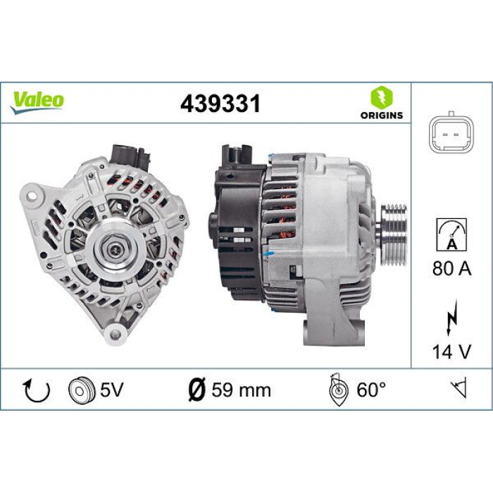 Valeo Lichtmaschine 439331 Valeo Lichtmaschine 439331