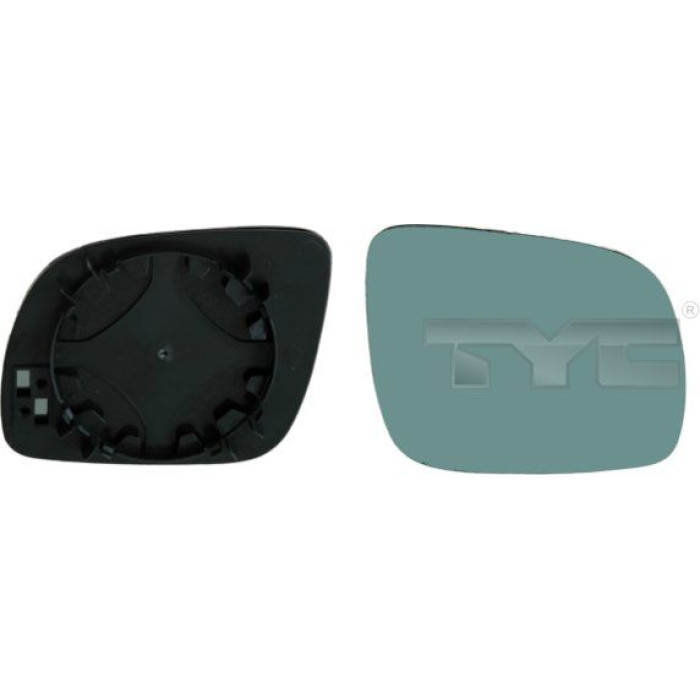 TYC Spiegelglas für Außenspiegel rechts konvex, blau getönt 302-0025-1 OE Nummer 4A1857536AA - l TYC Spiegelglas für Außenspiegel rechts konvex, blau getönt 302-0025-1 OE Nummer 4A1857536AA - l