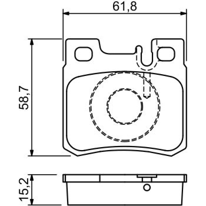 Bosch Bremsbelagsatz 0 986 490 260 Bosch Bremsbelagsatz 0 986 490 260