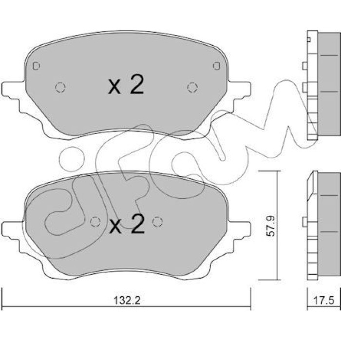 CIFAM Bremsbelagsatz, Scheibenbremse 822-1247-0 CIFAM Bremsbelagsatz, Scheibenbremse 822-1247-0