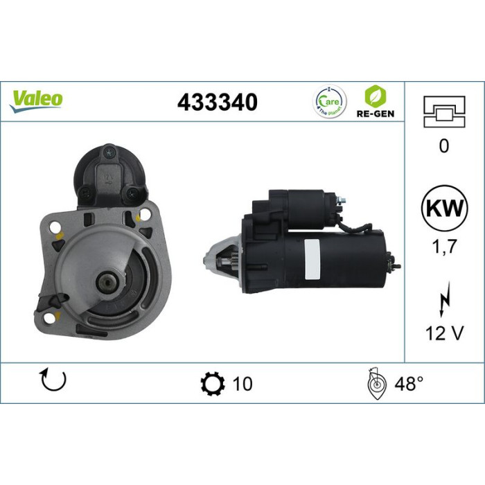 Valeo Anlasser 433340 Valeo Anlasser 433340