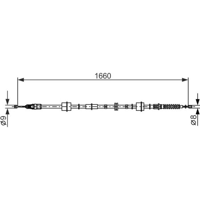 Bosch Handbremsseil 1987482659 Bosch Handbremsseil 1987482659