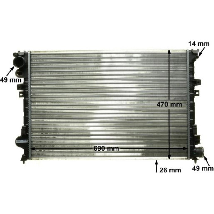MAHLE Kühler, Motorkühlung CR 592 000P MAHLE Kühler, Motorkühlung CR 592 000P