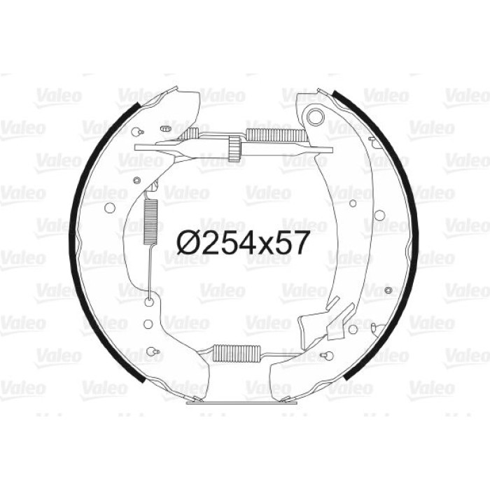 Valeo Bremsbacken 554700