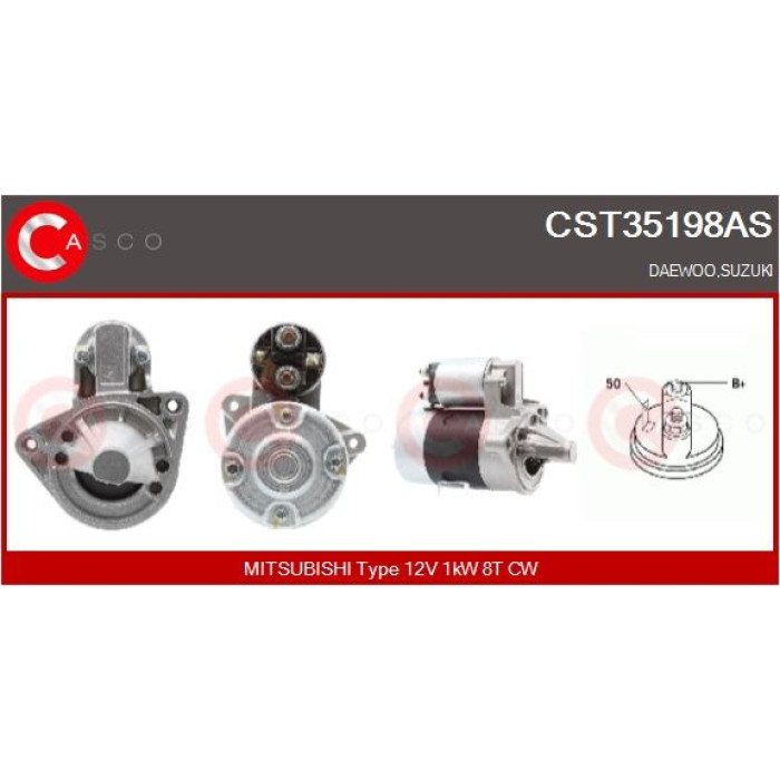 CASCO Anlasser CST35198AS CASCO Anlasser CST35198AS
