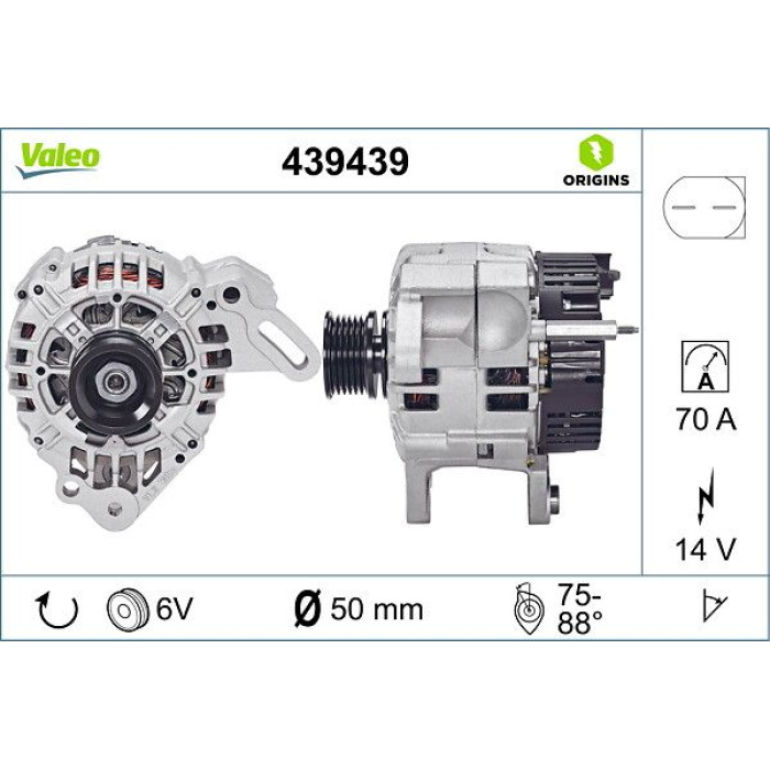 Valeo Lichtmaschine 439439 Valeo Lichtmaschine 439439