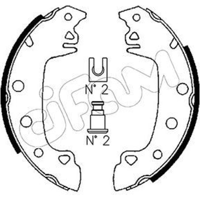 CIFAM Bremsbackensatz 153-340 CIFAM Bremsbackensatz 153-340