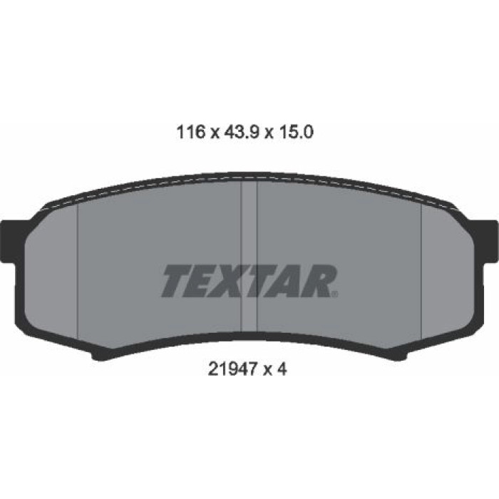 Textar Bremsbelagsatz 2194701 Textar Bremsbelagsatz 2194701