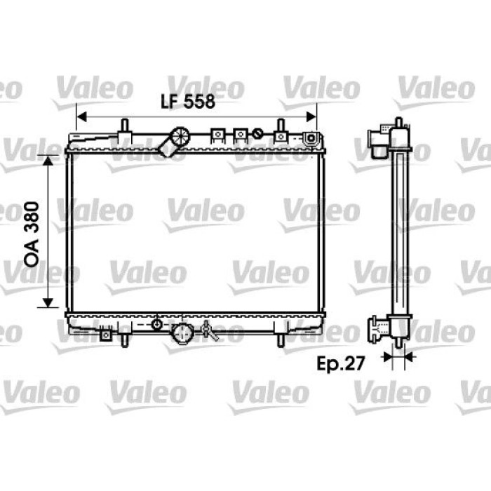 Valeo Motorkühler 734282 Valeo Motorkühler 734282