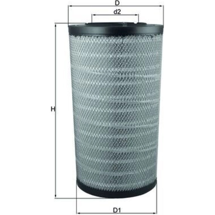 MAHLE Luftfilter LX 2838 MAHLE Luftfilter LX 2838