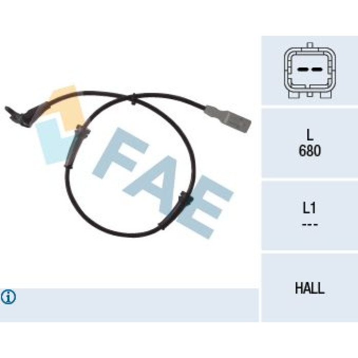 FAE Sensor, Raddrehzahl 78036 FAE Sensor, Raddrehzahl 78036