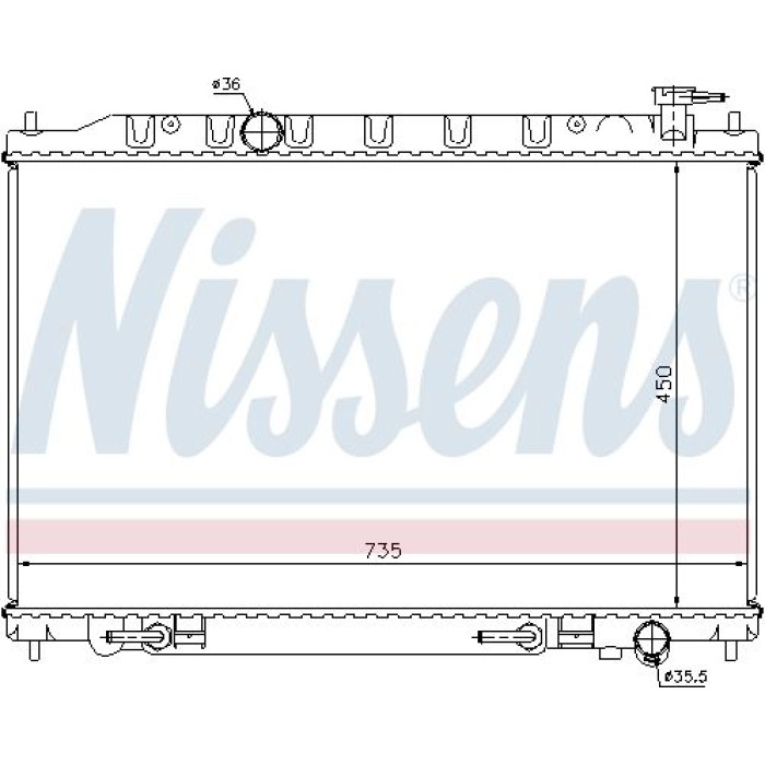 Nissens Wasserkühler PKW 68712 Nissens Wasserkühler PKW 68712