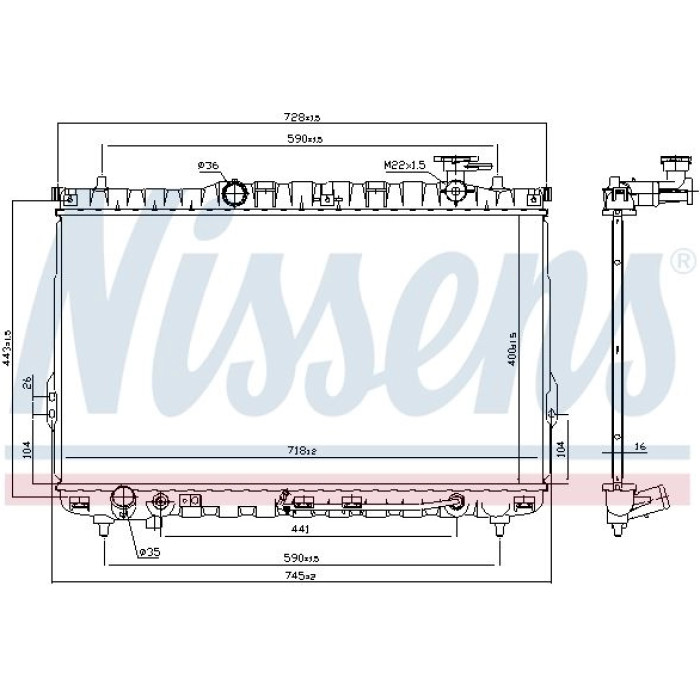 Nissens Wasserkühler PKW 67030 Nissens Wasserkühler PKW 67030
