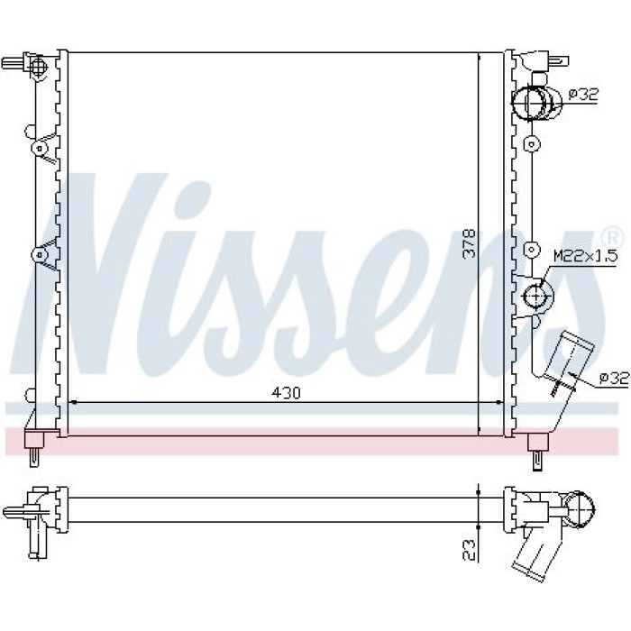Nissens Wasserkühler PKW 63894 Nissens Wasserkühler PKW 63894