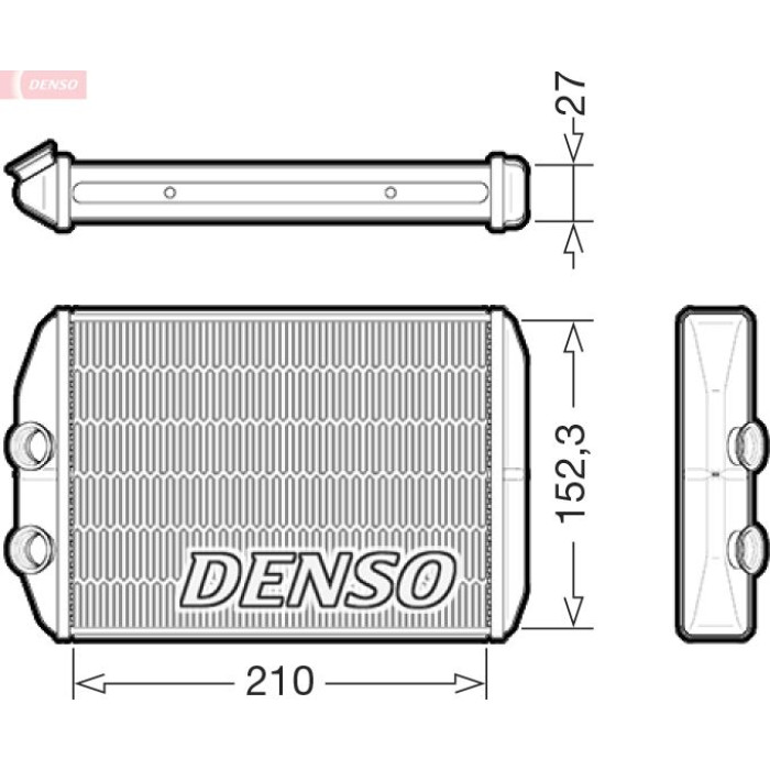 Denso Heizungswärmetauscher DRR23022 Denso Heizungswärmetauscher DRR23022