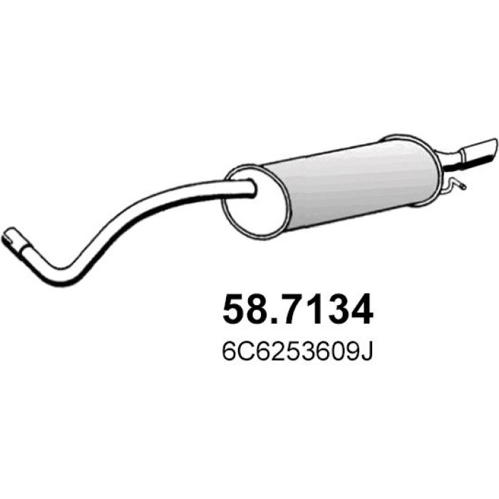 ASSO Endschalldämpfer 58.7134 ASSO Endschalldämpfer 58.7134