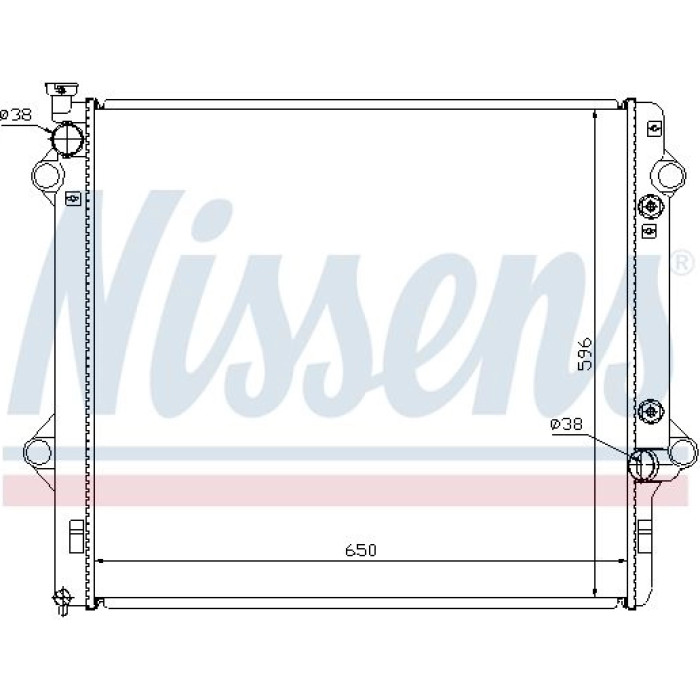 Nissens Wasserkühler PKW 646806 Nissens Wasserkühler PKW 646806