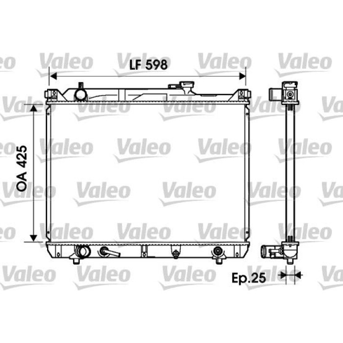 Valeo Motorkühler 734161 Valeo Motorkühler 734161