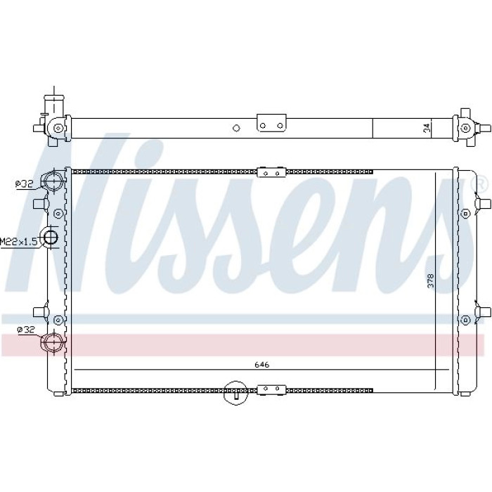 Nissens Wasserkühler PKW 67301 Nissens Wasserkühler PKW 67301
