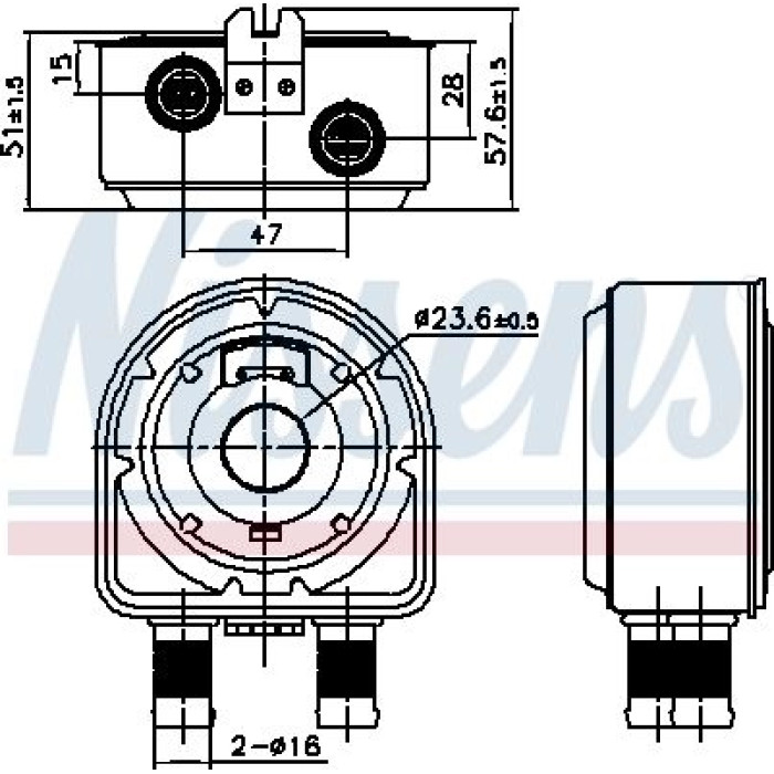 Nissens Ölkühler PKW 91295