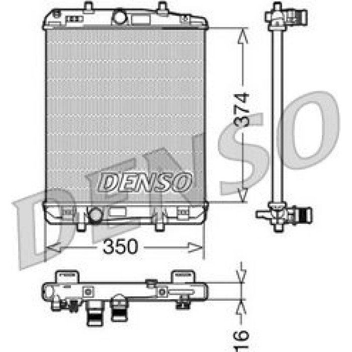 Denso Motorkühler DRM21603 Denso Motorkühler DRM21603