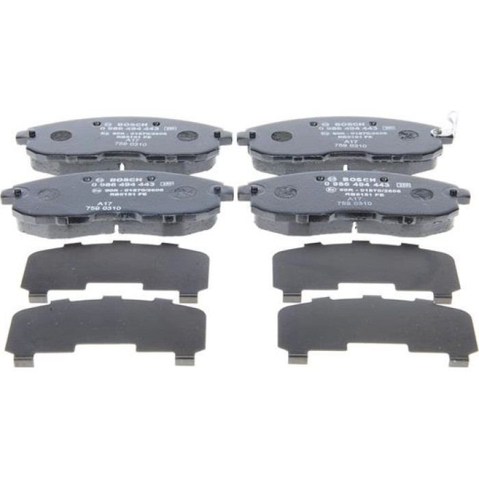 Bosch Bremsbelagsatz Nissan P. Juke/Cube 10 0 986 494 443 Bosch Bremsbelagsatz Nissan P. Juke/Cube 10 0 986 494 443