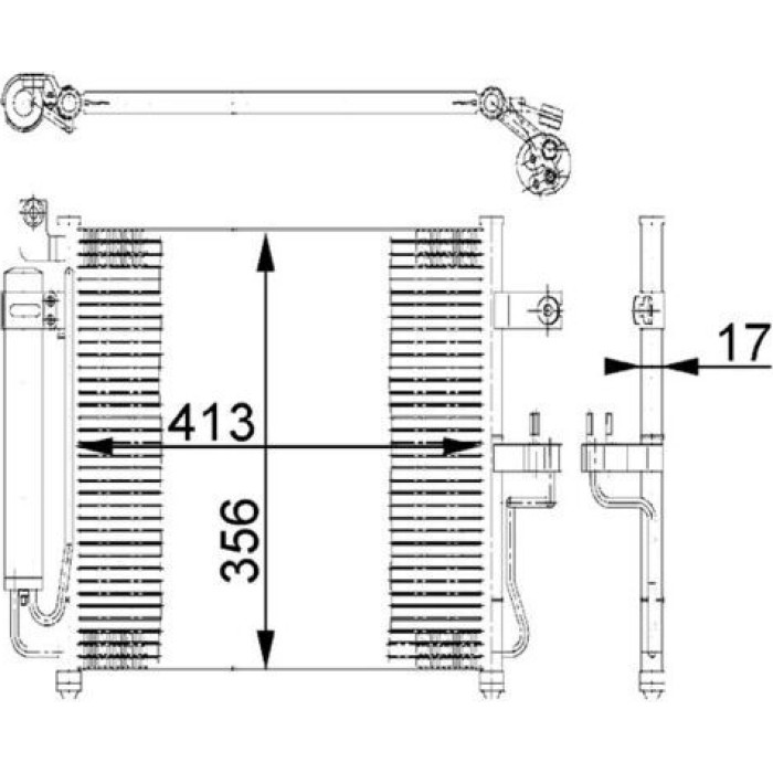 MAHLE Kondensator, Klimaanlage AC 677 000S MAHLE Kondensator, Klimaanlage AC 677 000S