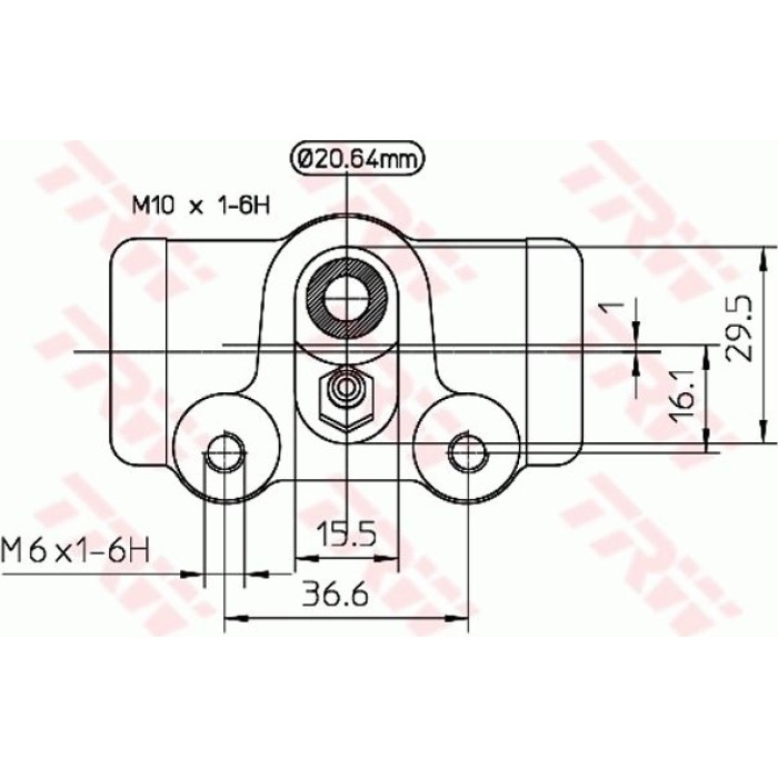 TRW Radbremszylinder BWF122 TRW Radbremszylinder BWF122