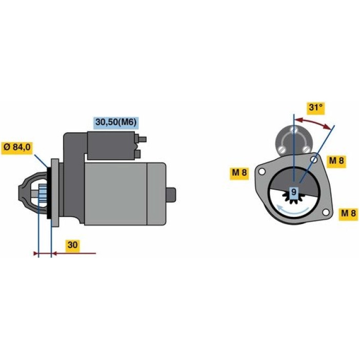 Bosch Starter 0 001 109 365 Bosch Starter 0 001 109 365