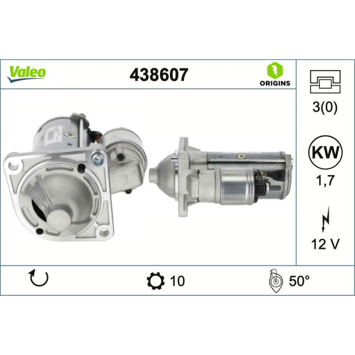 Valeo Anlasser 438607 Valeo Anlasser 438607
