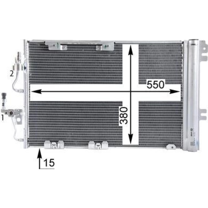 MAHLE Kondensator, Klimaanlage AC 378 000P MAHLE Kondensator, Klimaanlage AC 378 000P