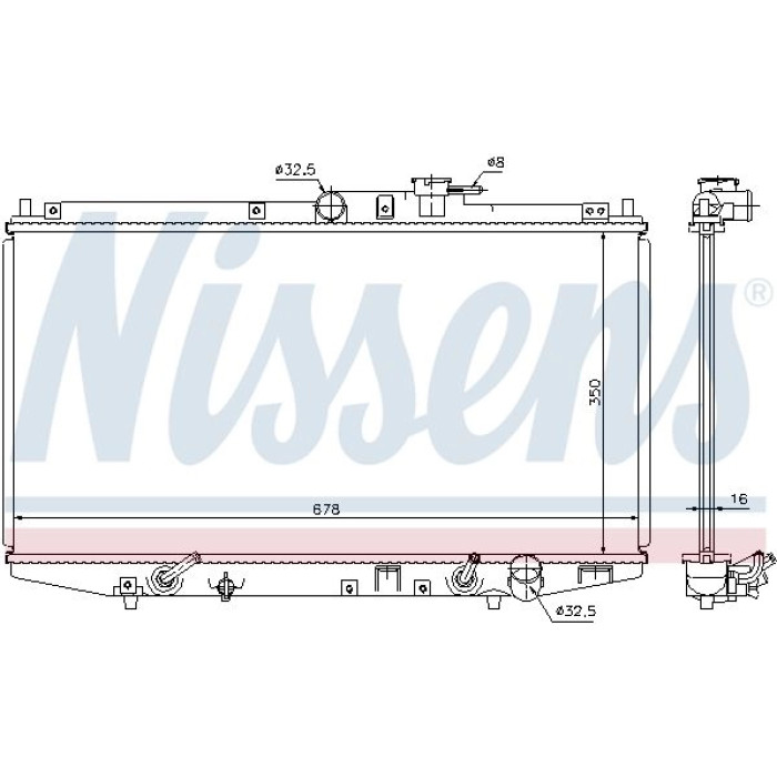 Nissens Wasserkühler PKW 68117 Nissens Wasserkühler PKW 68117