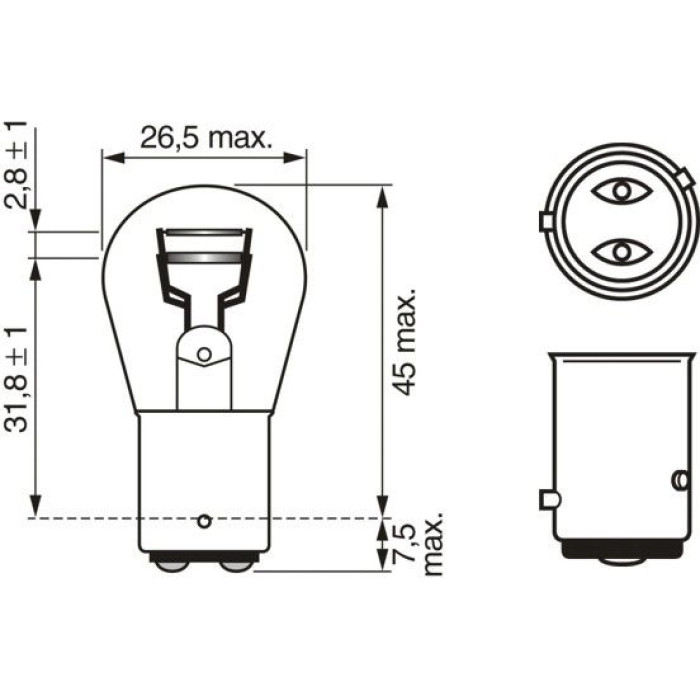 1987302215 Bosch P21/4W 12V 21/4W PURE LIGHT 1987302215 1987302215 Bosch P21/4W 12V 21/4W PURE LIGHT 1987302215